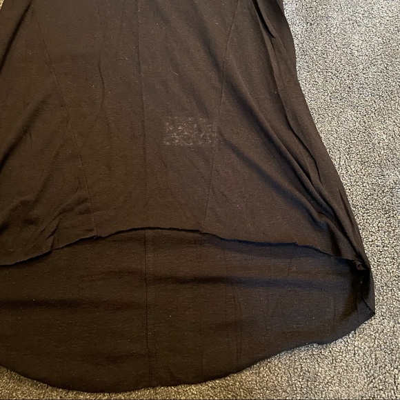 HELMUT LANG BLACK ASYMMETRIC TANK TOP - Picture 2 of 7